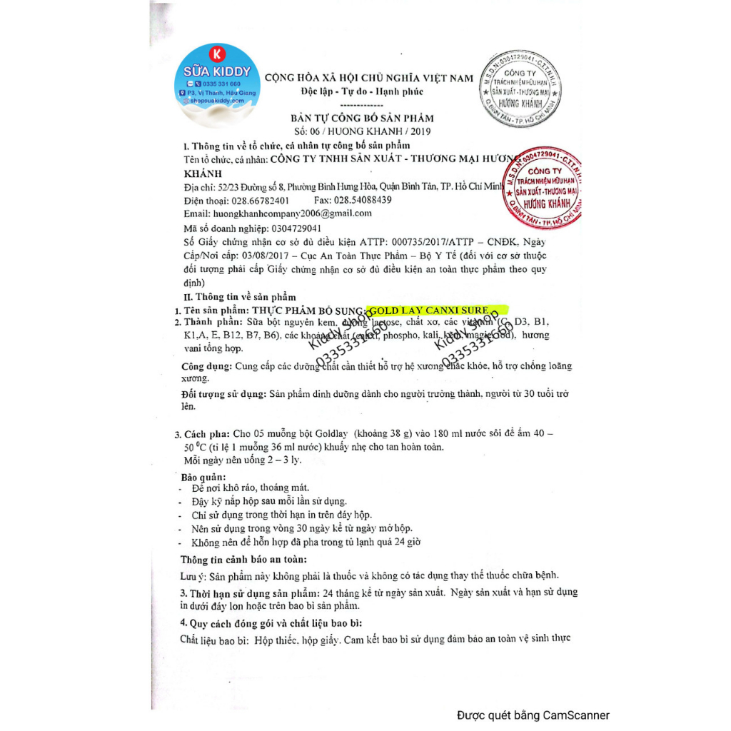 Combo 3 lon Sữa GoldLay Canxi 900g ngừa loãng xương tiểu đường