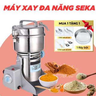 [TẶNG BỘ LƯỠI DAO] Máy Xay Đa Năng SEKA - Máy Xay Bột, Nghiền Xương - Inox 304 Cao Cấp - Công Suất 2980W - Máy Xay Seka