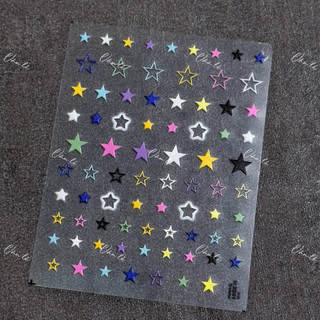 Sticker nail 5D lụa trang trí móng Dán móng nail