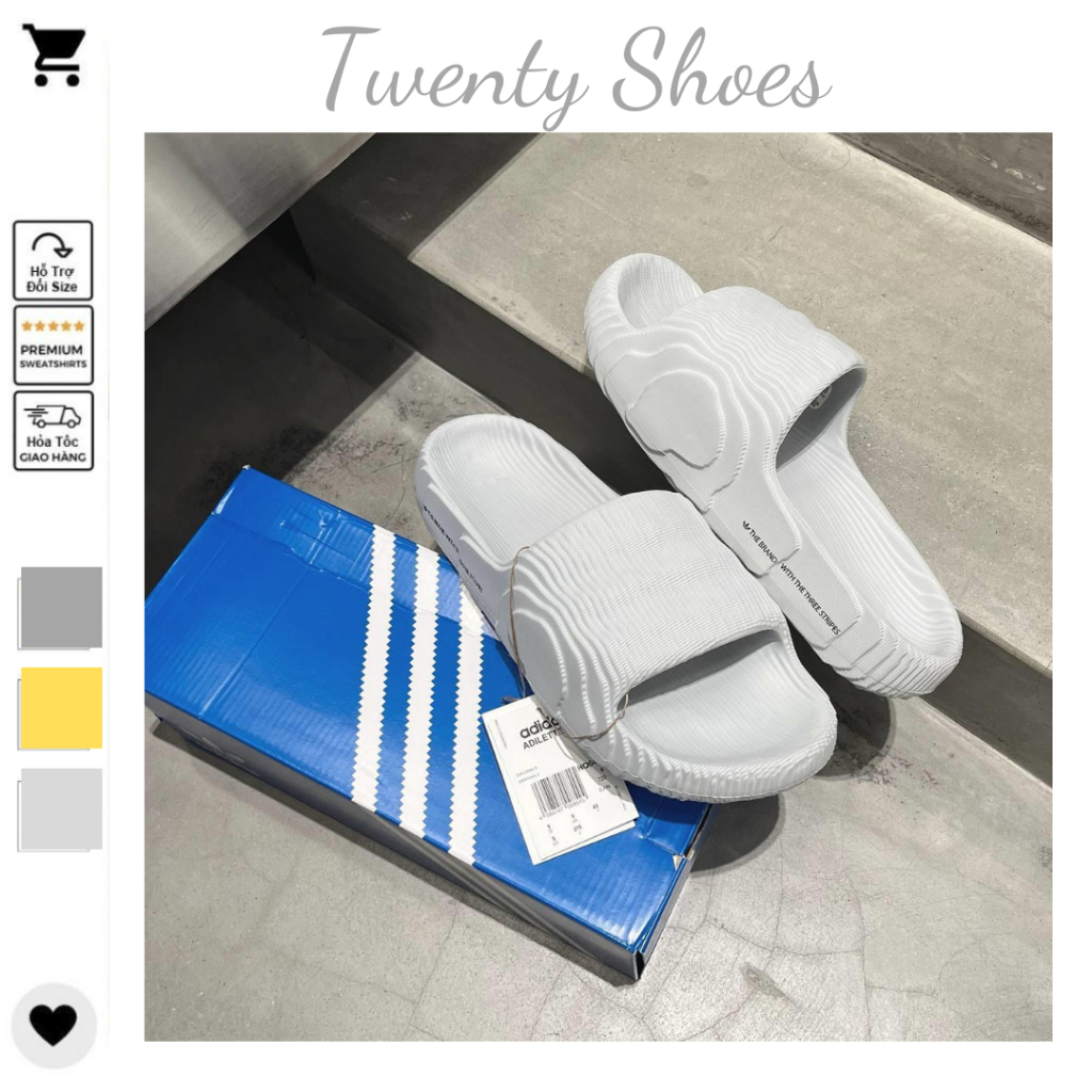 Dép Adidas Adilette 22 Slide, Dép Quai Ngang Nam Nữ Phong Cách Thời Trang