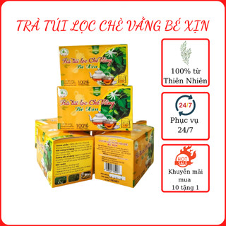 Trà lá chè vằng túi lọc BÉ XỊN  20 gói 4gr SẢN PHẨM CƠ SỞ ĐẠT GIẢI NÔNG THÔN TIÊU BIỂU