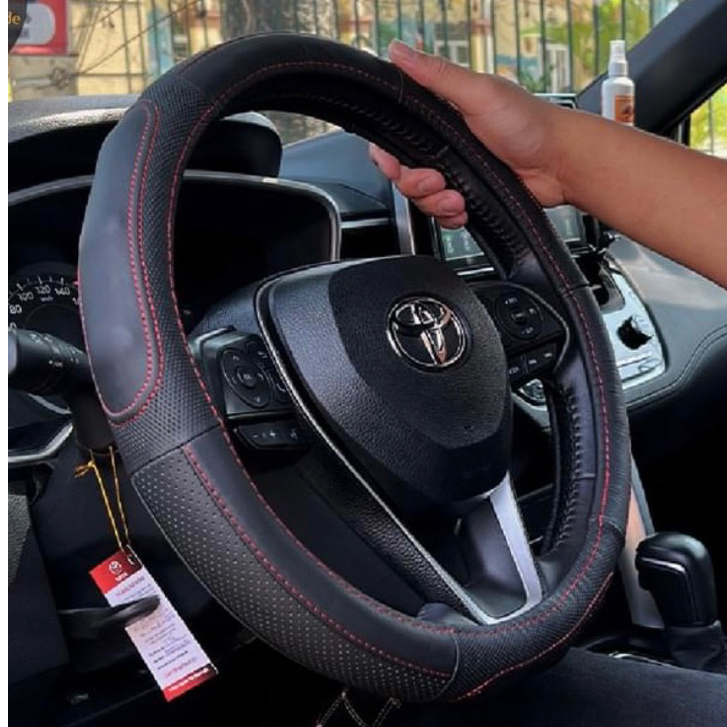 Bọc vô lăng ô tô da cừu THANHPHAT bao tay lái xe hơi cao cấp dành cho xe 4 chỗ 5 chỗ 7 chỗ bán tải đường kính 38cm