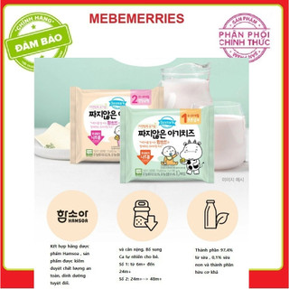 Phô mai ăn dặm Phô mai tách muối Phô mai organic Hàn Quốc