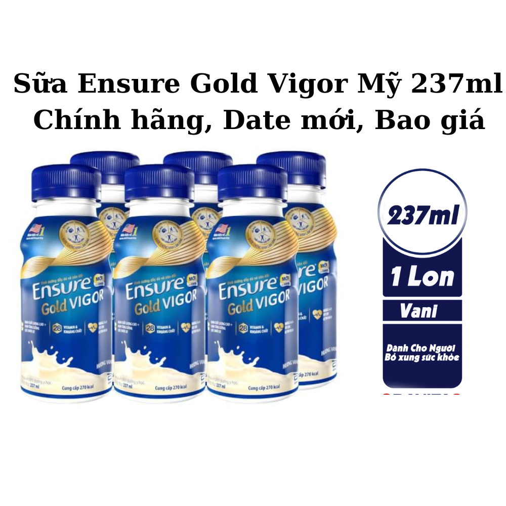 Ensure gold nước Vigor HMB 237ml - Hàng chính hãng - Date mới