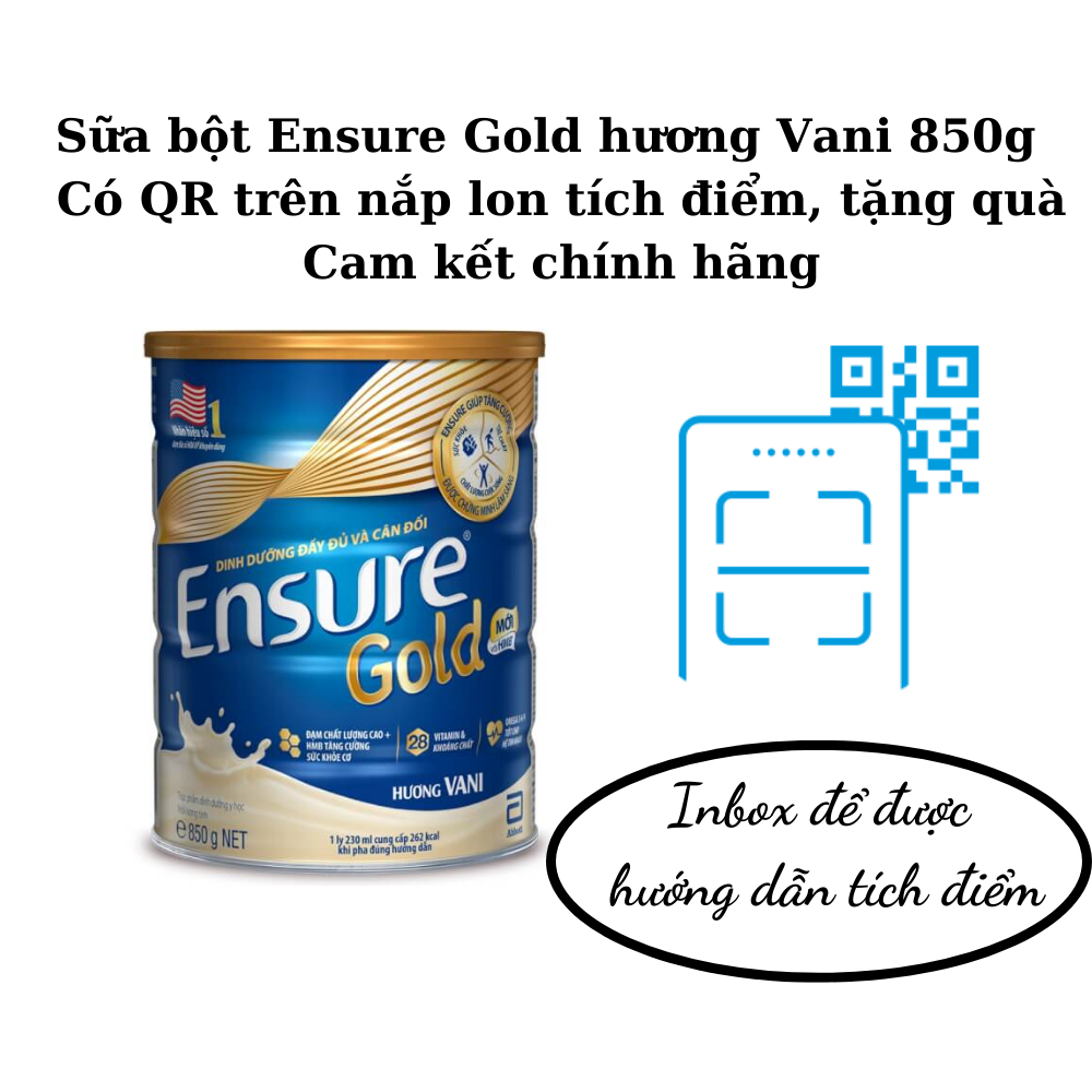 Sữa bột Ensure Gold Abbott (HMB) 850g