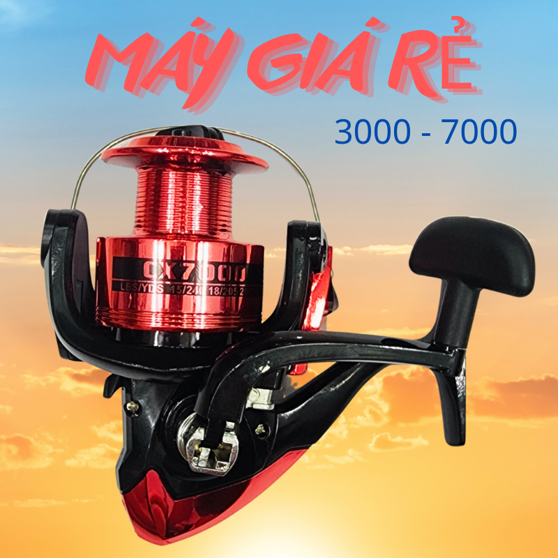 Máy Câu Cá CX Giá Rẻ, Đủ Size 3000, 4000, 5000, 6000, 7000
