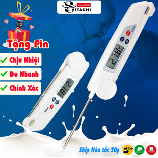 Nhiệt kế điện tử, Sitachi đa năng đo nước pha sữa, thực phẩm, nước tắm an toàn cho bé