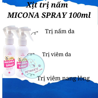 Xịt Tr ị Viêm Nang Lông Viêm Da Nấm Da Micona Spray Vemedim cho thú cưng chai 100ml