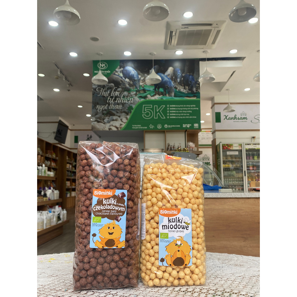 Ngũ cốc sấy giòn hữu cơ Biominki 300gr-XanhSam Natural & Organic