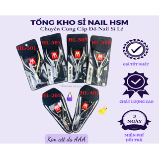 KIỀM NHẶT DA, KIM CẮT DA BÁN NGUYỆT THÉP KHÔNG GỈ CAO CẤP -Kềm Da phụ kiện nail -HSM