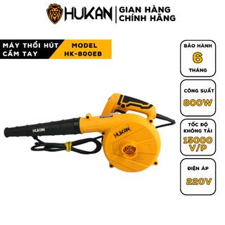 Máy thổi bụi 2 chiều HUKAN HK-800EB 21V lõi đồng công suất 800W có điều tốc 6 cấp 15000 vòng/phút