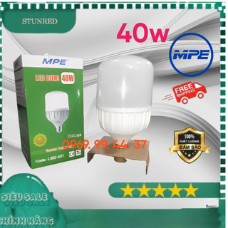Bóng led trụ , bóng đèn led bulb trụ 40w mpe - thân nhựa