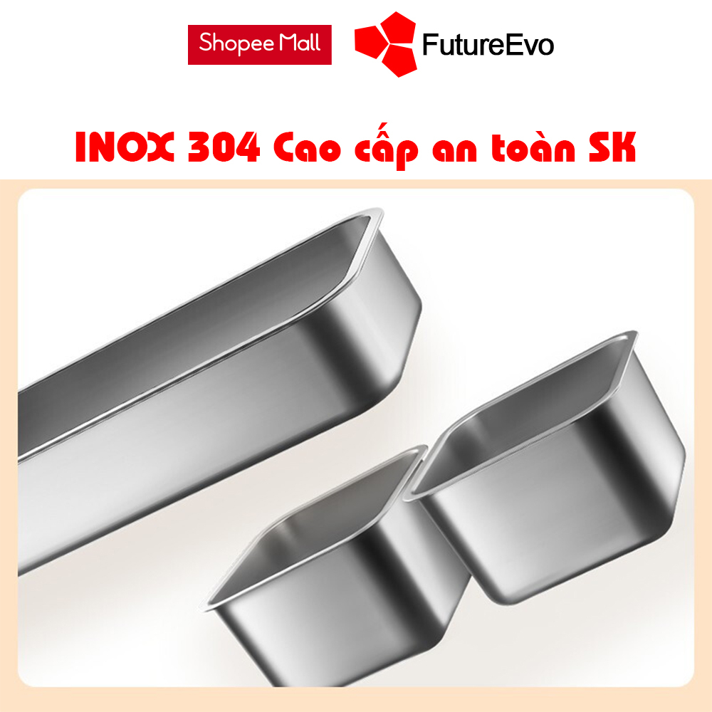 Hộp cơm cắm điện FutureEvo-Bear 2 tầng 3 khay inox nấu cơm nấu thức ăn và hâm nóng Tặng túi xách đũa thìa