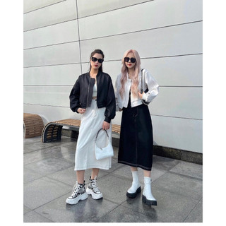 ÁO KHOÁC BOMBER CROPTOP (KÈM VIDEO HÌNH THẬT)