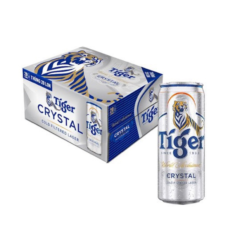 Bia Tiger Crystal 330ml/lon Thùng 20lon