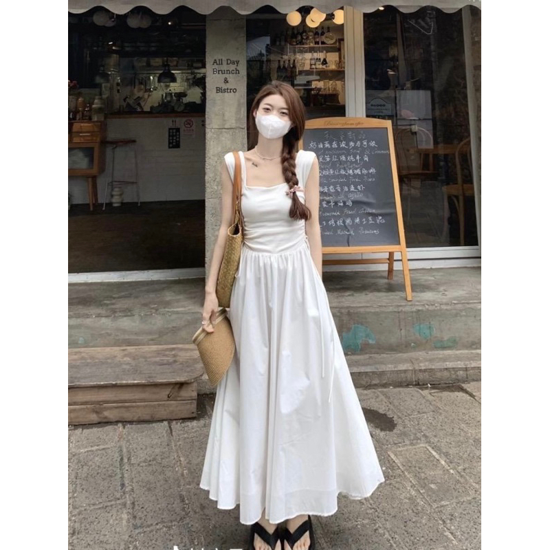 Váy Trắng Dài QC Cao Cấp