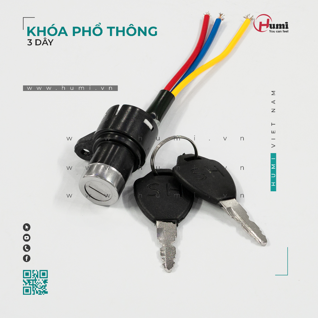 Ổ KHÓA XE ĐẠP ĐIỆN [KHÓA PHỔ THÔNG]