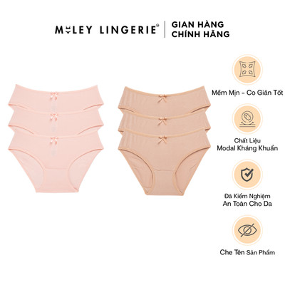 [Quần Lót Thở] Combo 6 Quần Lót Nữ Modal Visco Miley Lingerie Kháng Khuẩn Tự Nhiên, Mềm Mịn Thoáng Khí 3 Lần Hơn
