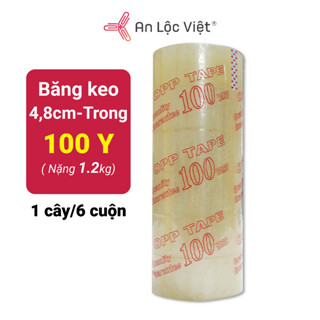 [GIÁ SỐC] Băng Keo, Băng Dính Trong/Đục 4,8cm - 300Y(2,3kg/cây)- 200Y (1,8kg/cây)-100Y (1,2kg/cây)dùng đóng thùng hàng