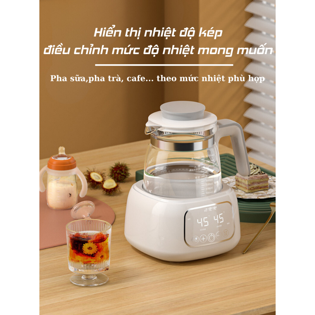 Máy đun và hâm nước pha sữa QUICK 12 PUS, máy hâm sữa mini gia đình giá tốt