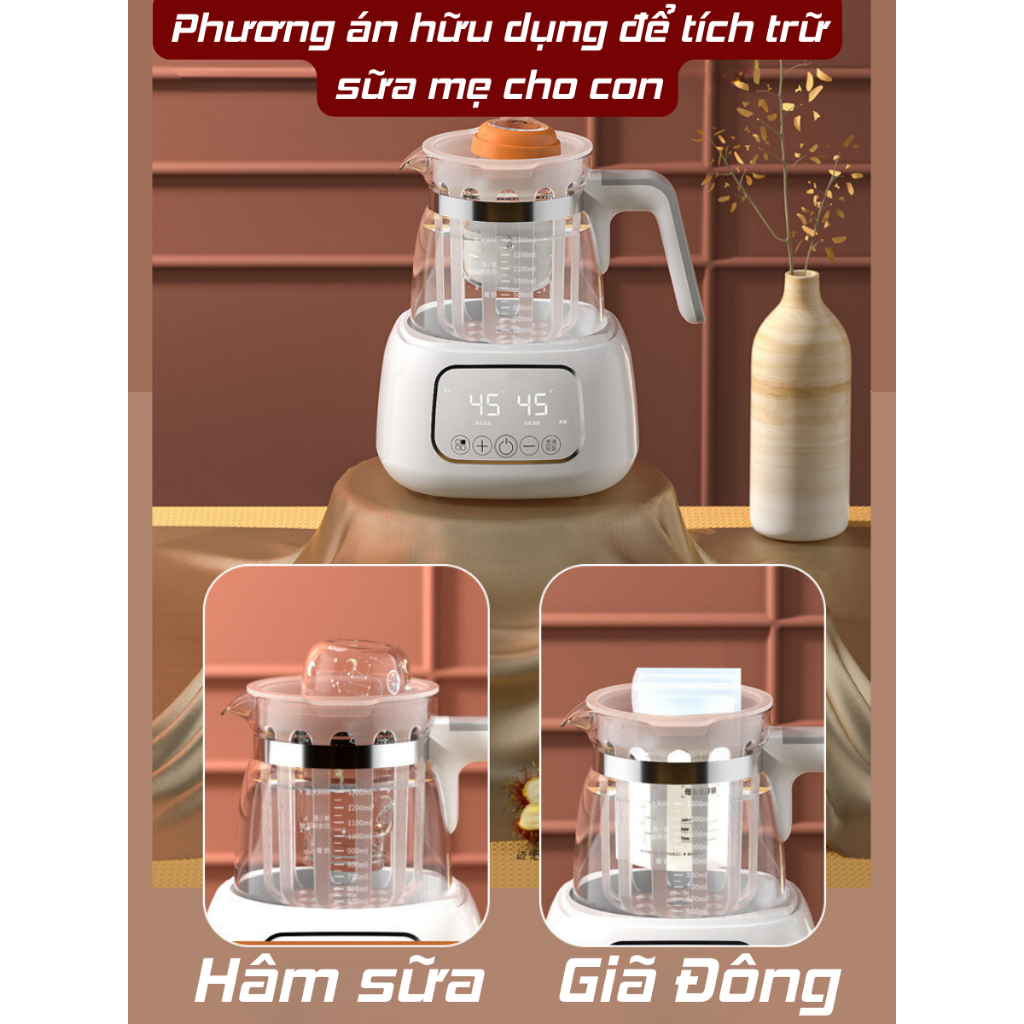Máy đun và hâm nước pha sữa QUICK 12 PUS, máy hâm sữa mini gia đình giá tốt