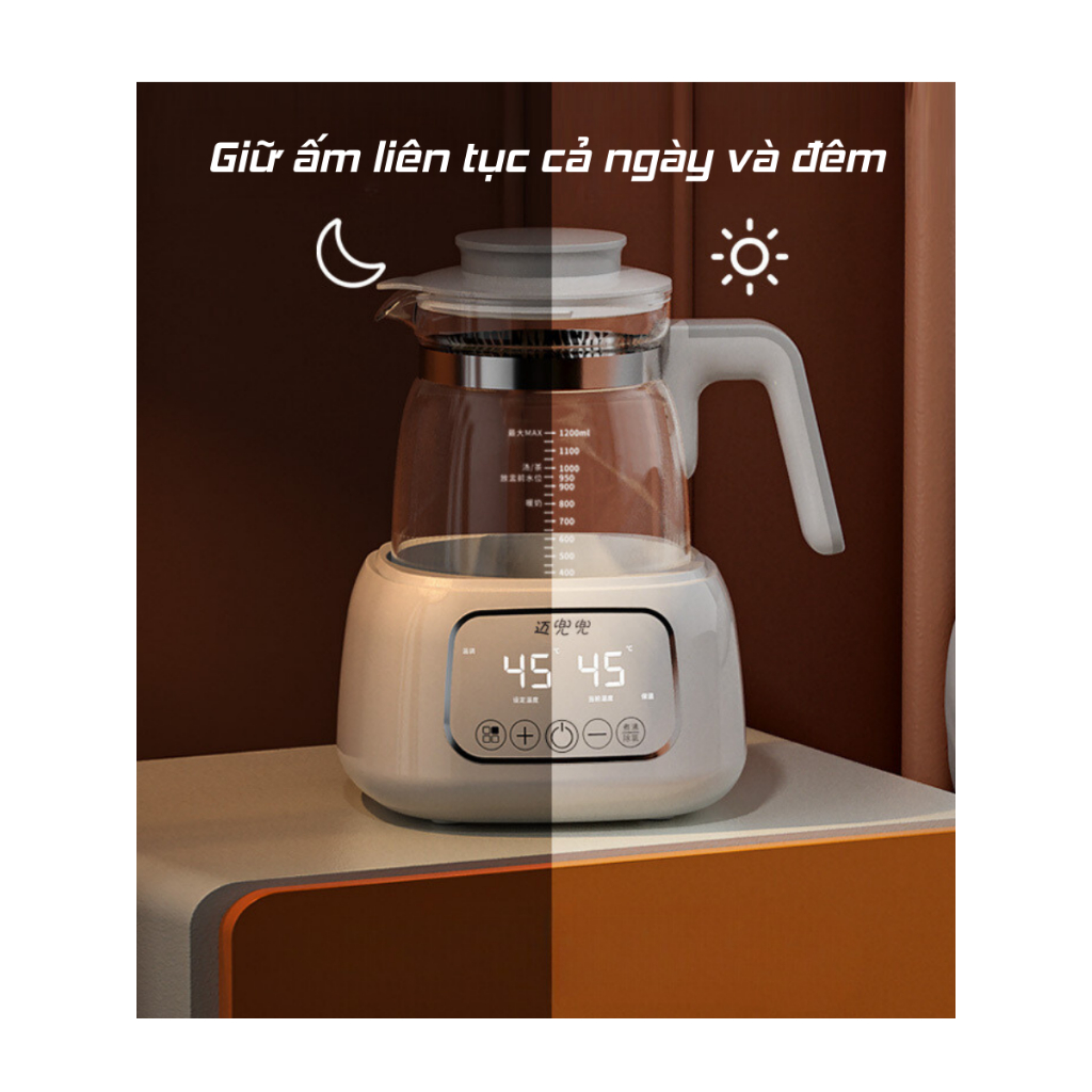 Máy đun và hâm nước pha sữa QUICK 12 PUS, máy hâm sữa mini gia đình giá tốt