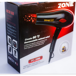 Máy Sấy Tóc Tạo Kiểu ZONE  Công Suất Lớn 2000W Tặng Kèm Bộ Phụ Kiện 1Chi Tiết