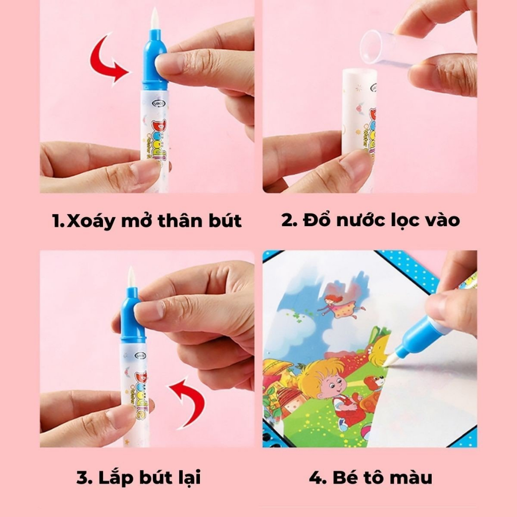 Tranh Tô Màu Nước Cho Bé