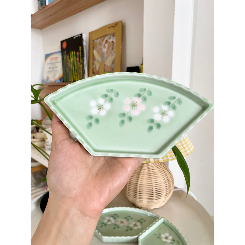 Cưng Ha Home -  - Đĩa sứ xếp hình khay tròn