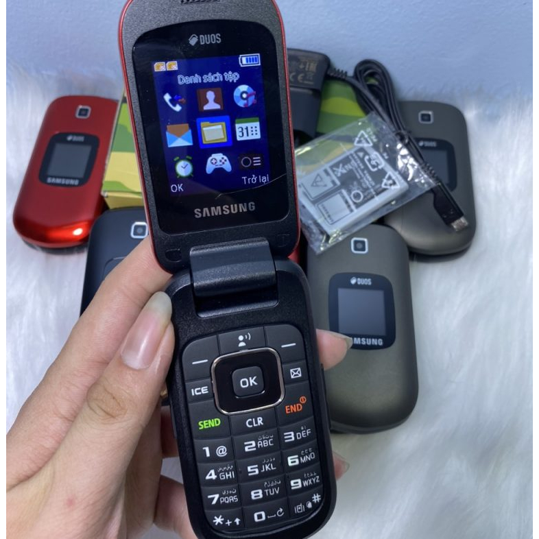 Điện thoại nắp gập samsung B3110 loa to nghe gọi rõ pin khỏe bảo hành 12 tháng