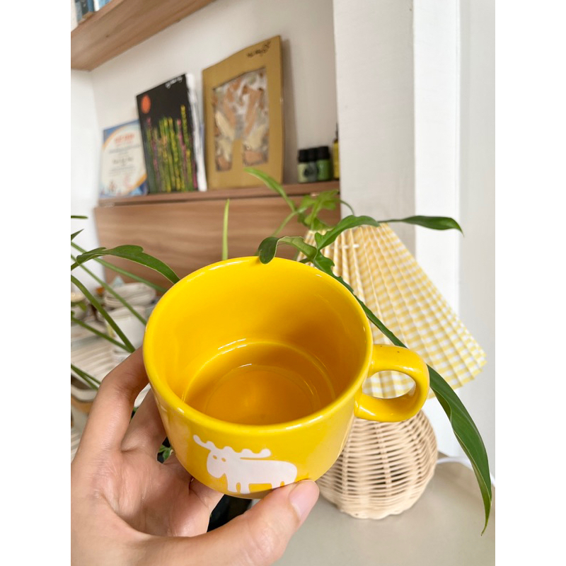 Cưng Ha Home -  - Ly sứ màu vàng