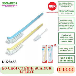 Bộ chổi cọ bình sữa nuk deluxe nu28458