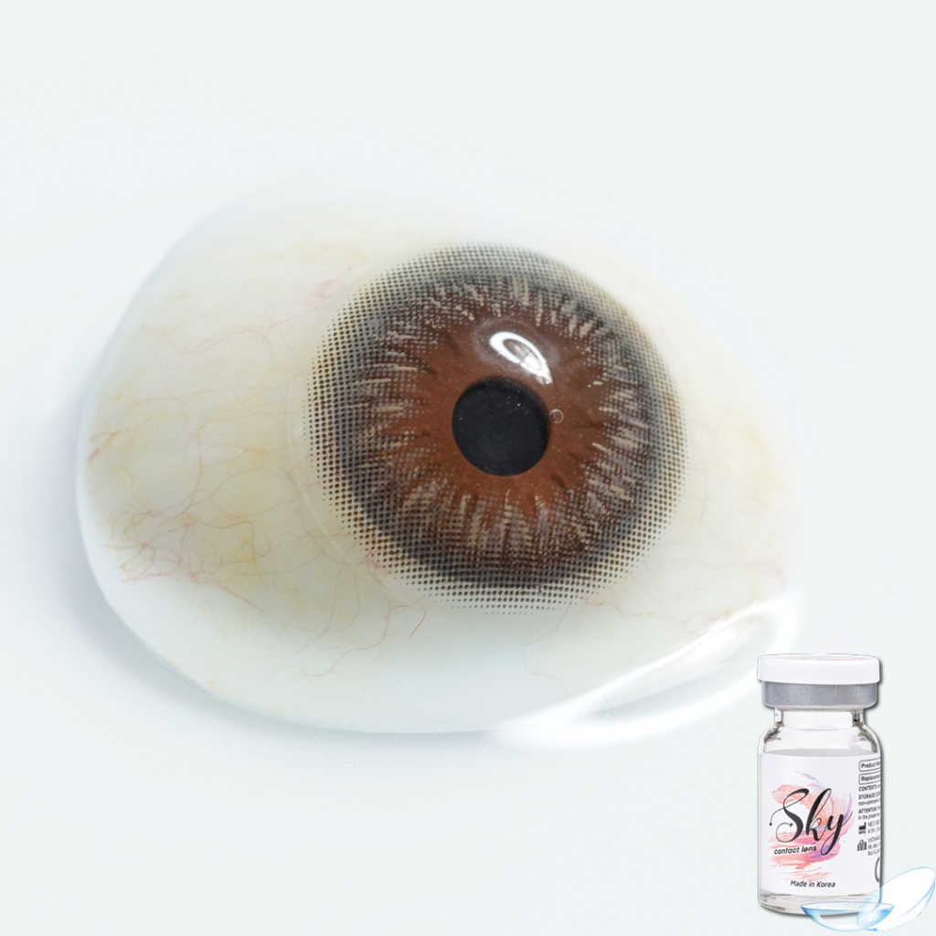 Lens xám- Glittel Gray Sky Contact lens Dia 14.00 Bc 8.5