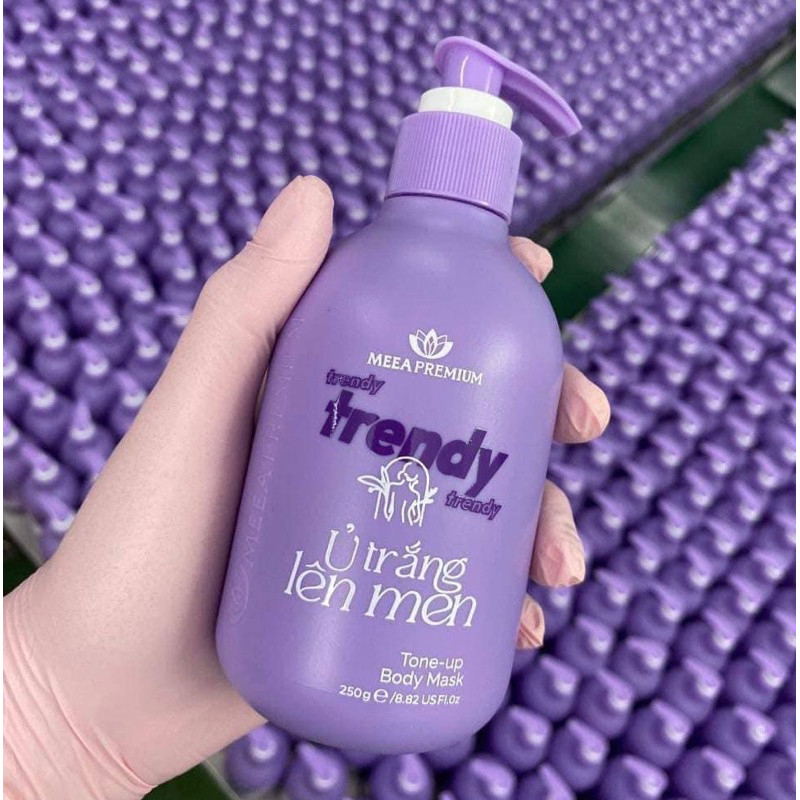Combo ủ trắng da Trendy, kem body Trendy & Tẩy Tế Bào Chết Body Meea Premium
