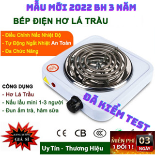 [ HÀNG XỊN BẢO HÀNH 12 THÁNG ] Bếp điện mini 1000w,Bếp hơ lá trầu cho bé...  5 chế độ điều chỉnh nhiệt độ 