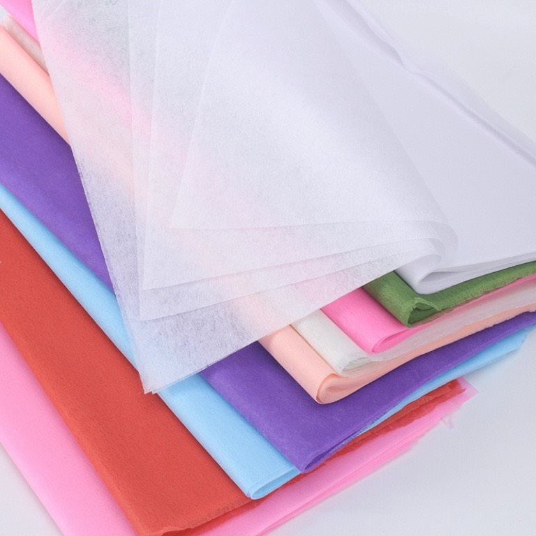 Giấy mếch lụa gói hoa,gói quà khổ 60*60cm màu trắng