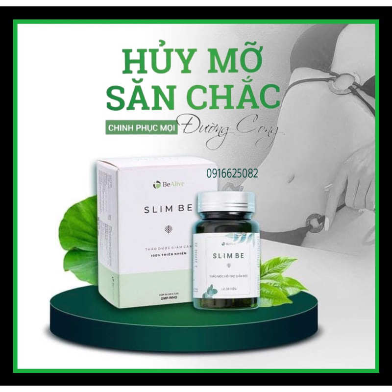 Thảo mộc giảm cân nhanh Slim Be an toàn mẫu mới không tác dụng phụ