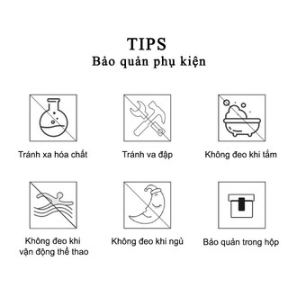 Lắc chân nữ THE SKY trơn dẹt kiểu dáng basic dễ phối đồ