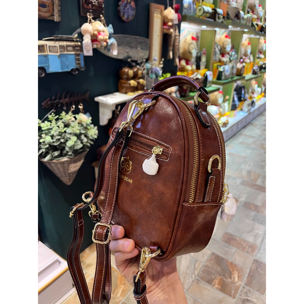 Balo Túi Xách Đeo Chéo Nữ Thời Trang Thương Hiệu Sammao & Cream Bear C1128-4