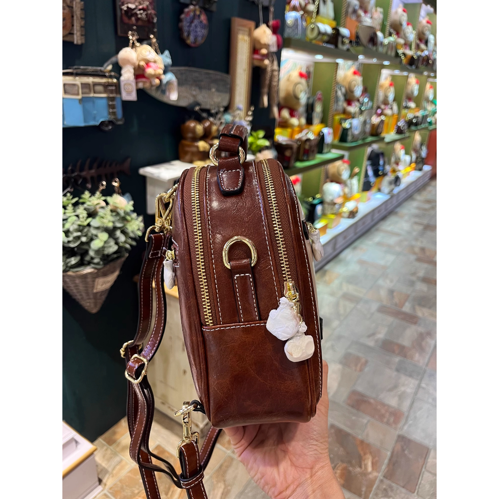 Balo Túi Xách Đeo Chéo Nữ Thời Trang Thương Hiệu Sammao & Cream Bear C1128-4