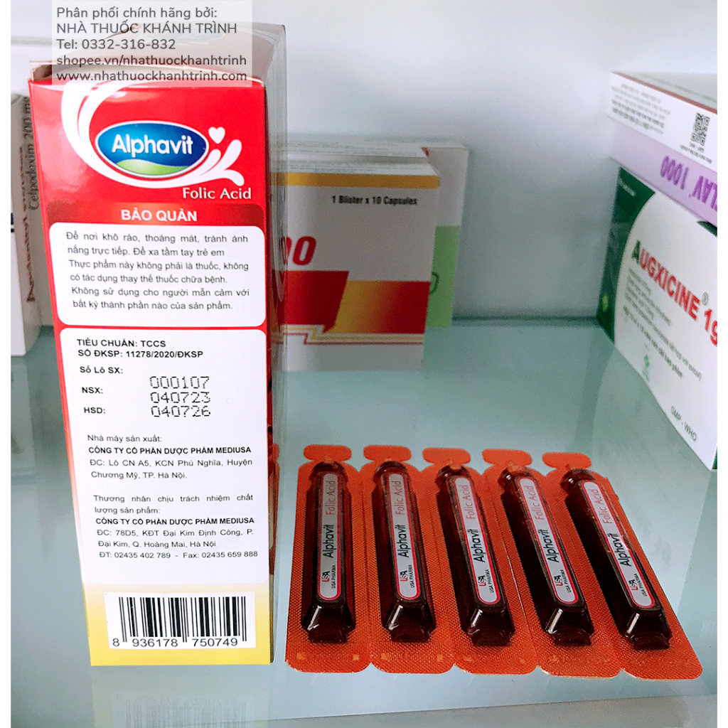 Siro bổ máu Alphavit Folic Acid - bổ sung sắt cho trẻ em