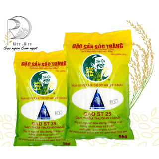 Combo 2 túi gạo st25 thượng hạng - gạo st25 ông cua, thơm ngon nổi tiếng gạo ngon thế giới