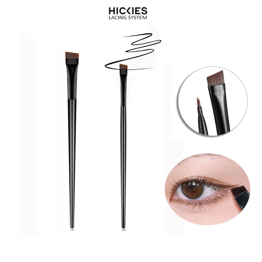 Cọ trang điểm mắt hickies lacing system đầu nghiêng góc xiên, siêu mảnh 0.06mm, dụng cụ trang điểm vùng mắt