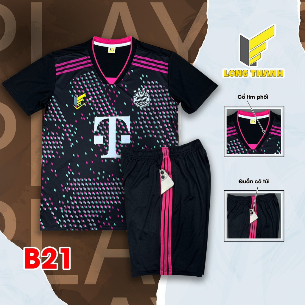 B21 -  -  Bộ Quần Áo Bóng Đá Thể Thao - Long Thanh