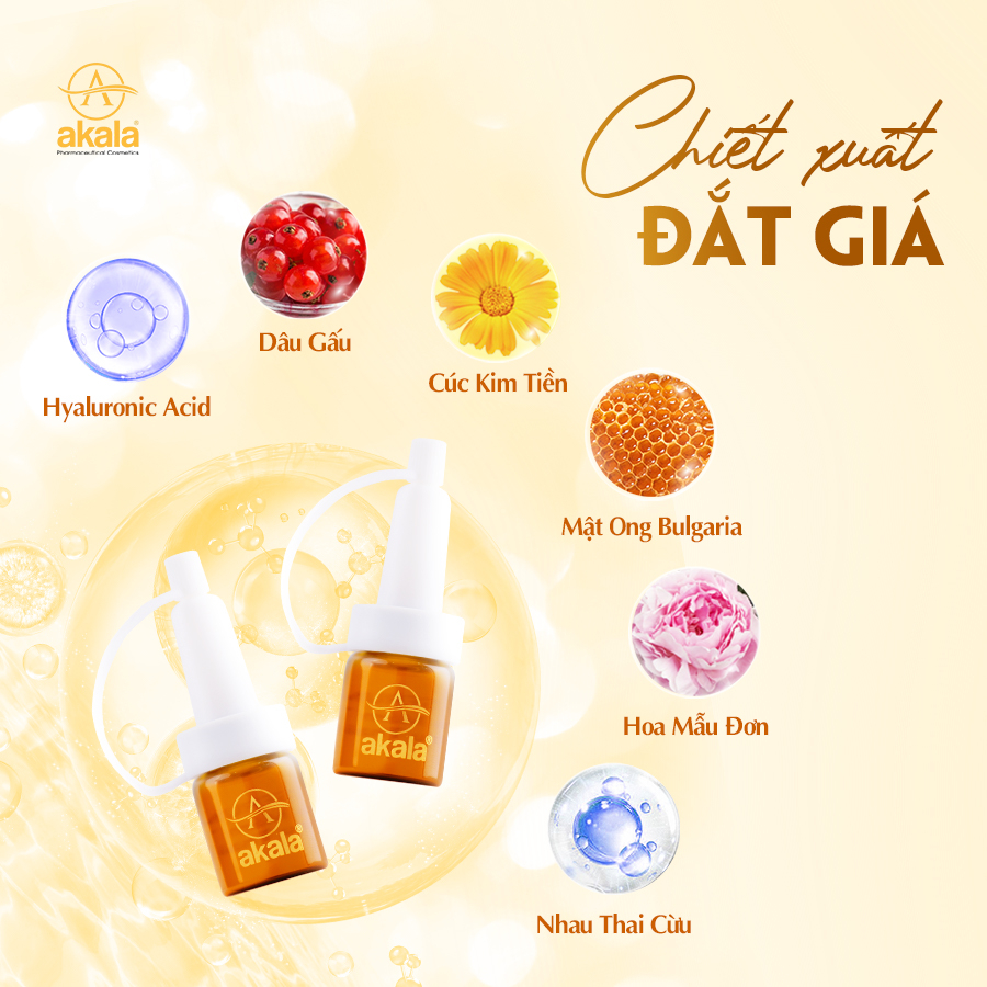 Serum Dưỡng Trắng - Nuôi Dưỡng Tế Bào - Tái Tạo - Chống Lão Hoá akala  6ml