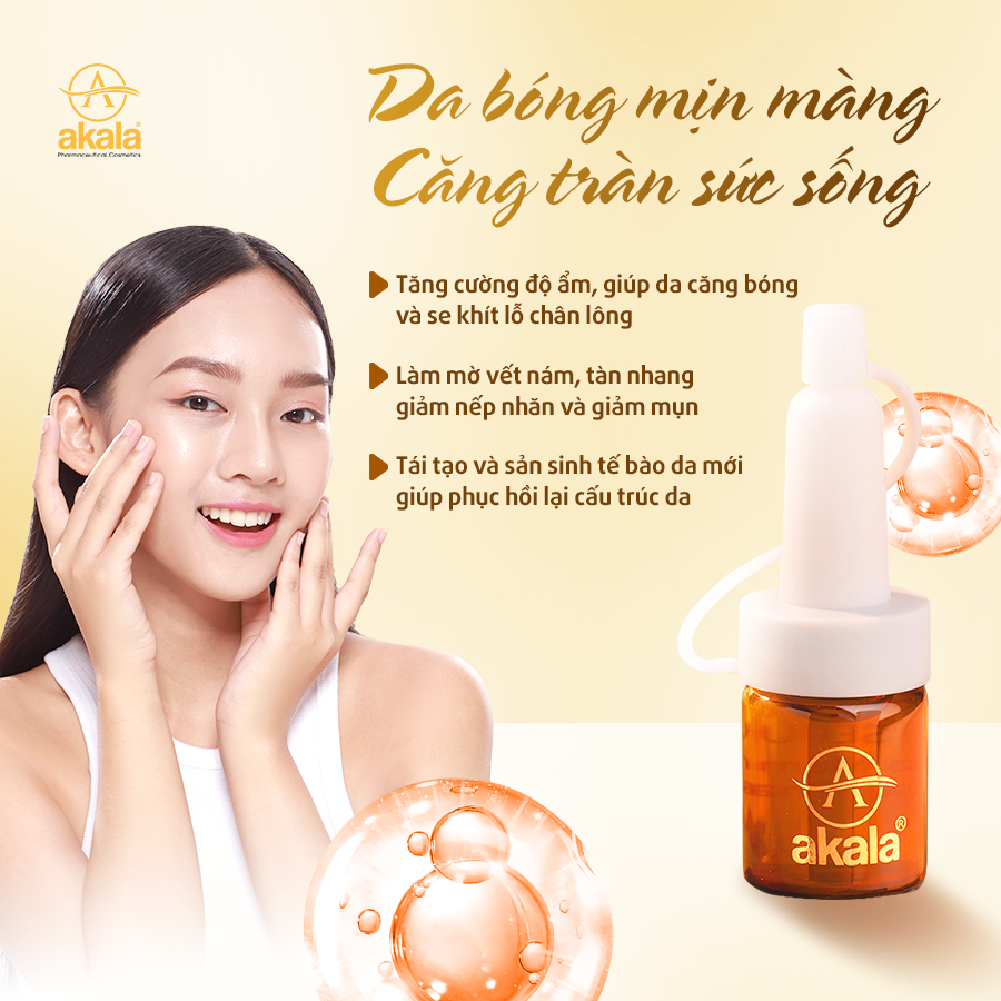 Serum Dưỡng Trắng - Nuôi Dưỡng Tế Bào - Tái Tạo - Chống Lão Hoá akala  6ml