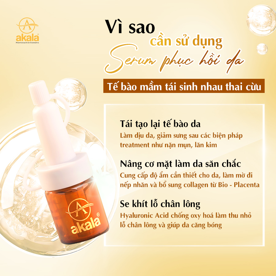 Serum Dưỡng Trắng - Nuôi Dưỡng Tế Bào - Tái Tạo - Chống Lão Hoá akala  6ml