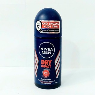 Lăn khử mùi Nivea Men Dry Impact Khô thoáng 50ml