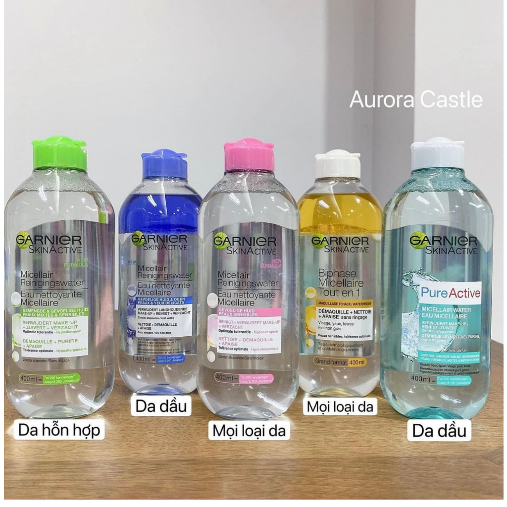 Nước Tẩy Trang Làm Sạch Sâu Dịu Nhẹ Cho Mọi Loại Da - Garnier Micellar Cleansing Water 400ml