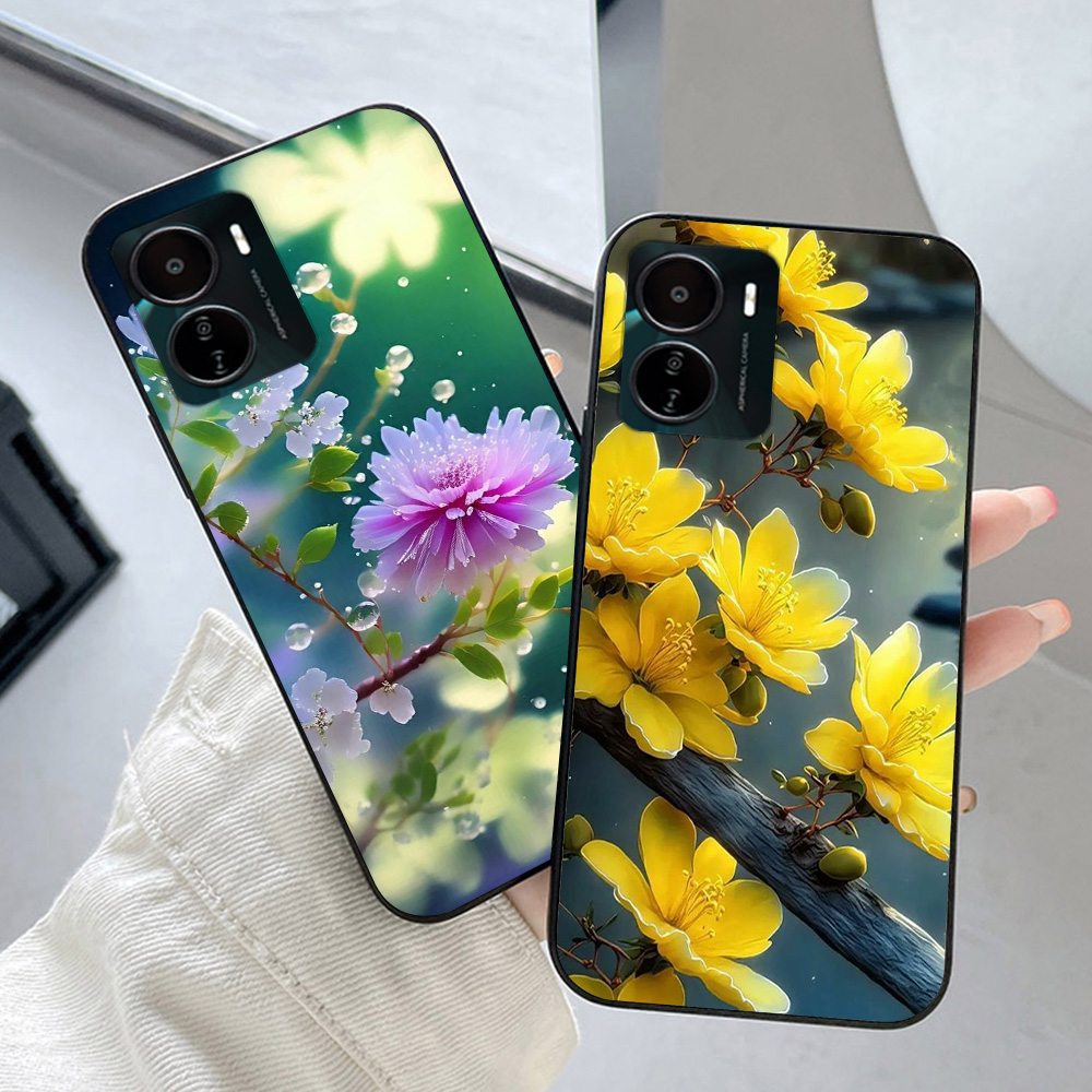 Ốp lưng vivo y16 / vivo y15s / vivo y15a in hình hoa phong cách nhẹ nhàng